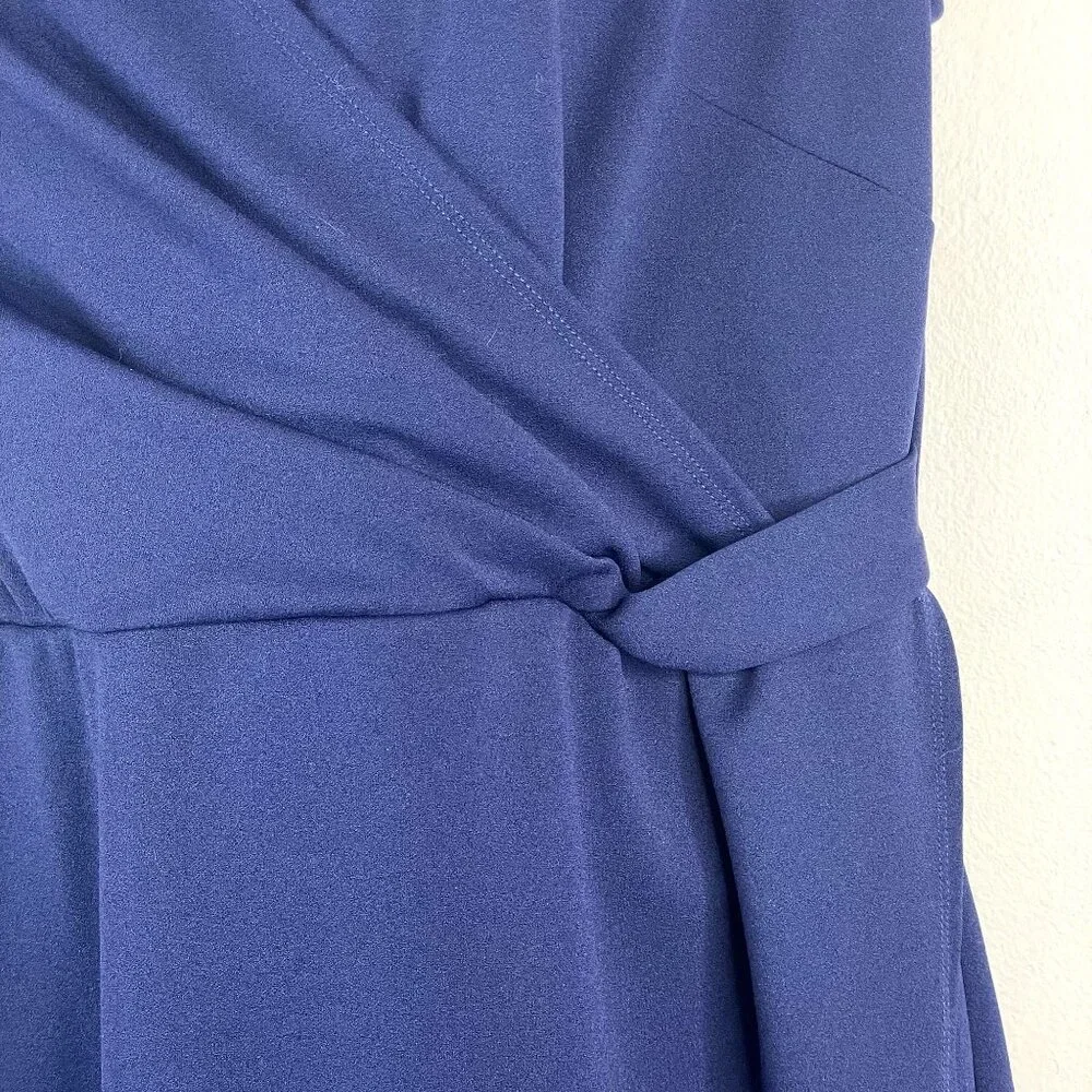 Womens Side Knot Sheath Dress XLarge Navy Blue Timeless Classic Career Night Out